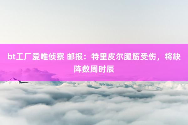 bt工厂爱唯侦察 邮报：特里皮尔腿筋受伤，将缺阵数周时辰