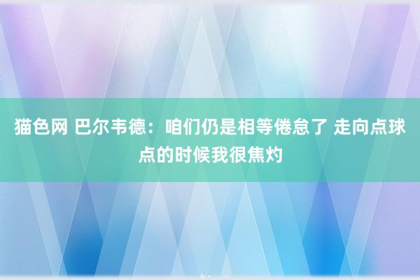 猫色网 巴尔韦德：咱们仍是相等倦怠了 走向点球点的时候我很焦灼